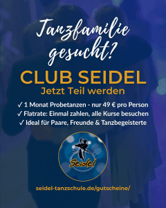 Paartanz-Kampagne CLUB SEIDEL